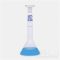   Volumetric flask 5 ml, clear, trapezoidal Glass, class A, NS 07/16, PE-stopper pack of 2, blue scale, batch identification