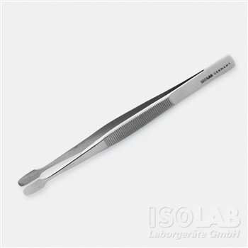 Forcep for cover glass, straight, 105mm stainless steel