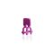   KECK-clips for spherical joints POM, purple, for S 13 pack of 10