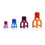   KECK-clips for spherical joints POM, orange, for S35 pack of 10