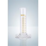   Measuring Cylinders with spout, glass 50ml with permanent amber stain graduations pack of 2