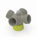   b.safe Distributor for flushing bottles PP, GLS80, 4x GL45, 3x UNF