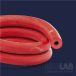   "Rubber tubing diam. 7/17mm strength 5mm, -per meter- ""red-vacuum type"""