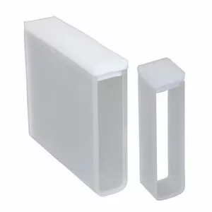 17,5 ml-es LLG küvetták, 50 mm-es optikai üvegúthosszal, PTFE fedéllel, 4 db-os kiszerelésben