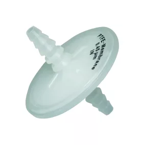   LLG-vezetékbe épített szűrő 0,45 µm PTFE membrán, PP ház, Ø 50 mm, 20 db-os kiszerelés