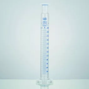   LLG-Rázóhenger 500 ml, magas forma, boroszilikát 3,3, A osztály, PE dugóval, kék skálával, gyártási tanúsítvánnyal, 2 db-os csomag