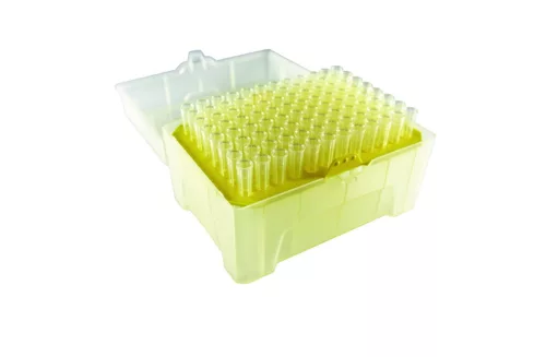 LLG pipettahegyek 10 µL, XL, alacsony retenciójú, átlátszó, újratölthető, 10 tálca, 96 db-os