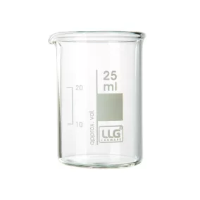  LLG főzőpohár, boroszilikát 3,3, alacsony formájú, 10 ml, 10 darabos kiszerelés