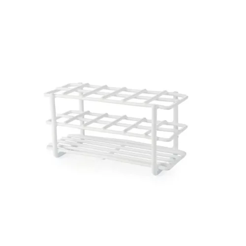 LLG-Kémcsőtartó állvány 3x12 kémcsőhöz, 18x18 mm-es nyílásokkal, nejlonbevonatú dróttal