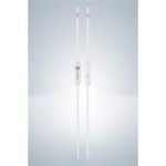   Volumetric pipette 10 ml, class AS AR-clear soda glass, brown graduated, conformity-certified