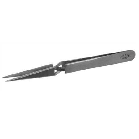 Precision forceps 120mm extra sharp, bent, points without ridges,
