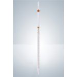   Graduated pipette 5:0.1 ml, 360 mm Clear glass, wide opening, serology, brown graduated, cotton plug end