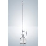   Titration apparatus according to Pellet 10:0.02ml, Class B, DURAN, clear glass, lateral glass tap and burette bottle