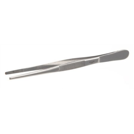 Forceps with blunt ends 130mm PTFE coated
