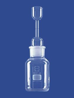 Pycnometer Heads with Wide-Neck Bottle with Conical Shoulder, Cap. ml 1000