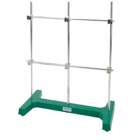 H-stand, complete with aluminium rods 12 mm and sleeves height 800 mm, width 500 mm