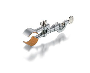 Stand clamp with sleeve Zinc die-cast powder-coated, cork insert, 12-25mm span width