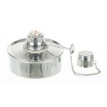   Spirit burner 150 ml 18/10 stainless steel, adjustable ? 85 mm x h 65 mm