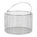   Wire basket with handle 180 mm 240 mm diam., 18/10 E-POLI mesh 8x8mm