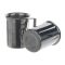 Beaker 1000 ml, 18/10 steel with rim, spout and handle