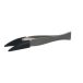 Weighing forceps 100 mm, 18/10 steel with plastic tips