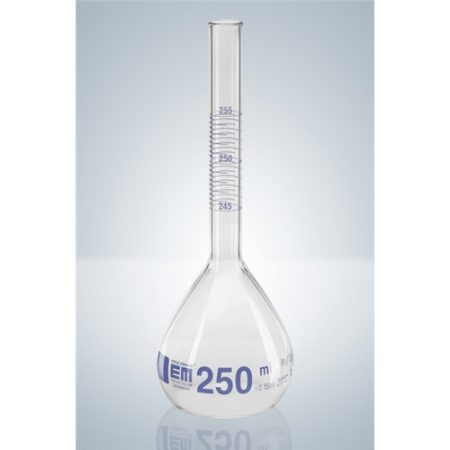 Volumetric flask 200 ml, subdiv. 0,5 ml DURAN, prepacking regulation