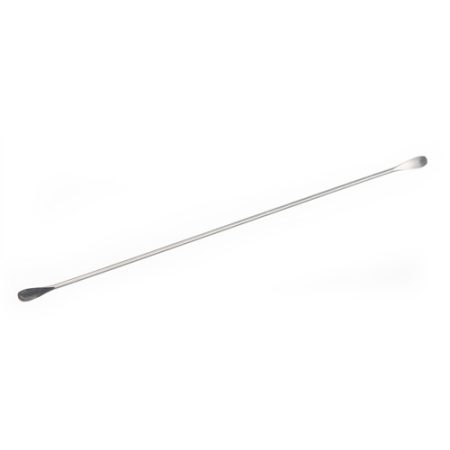 Micro spatula, 160 x 4 mm, with PVC handle, 18/10 steel