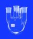   Round-bottom flask 1000 ml Four-neck, C. neck NS 29/32 side neck NS 29/32, DURAN®