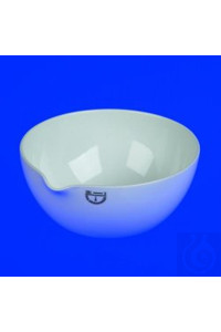 Evaporating dish 80 mm ? Porcelain semi-deep Form B, DIN 12903, numbered from 1-17, PU=17