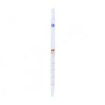   Pipette for tissue culture 1:0.1ml claer glass, amber graduation, 230 mm, with mouth piece for cotton plug