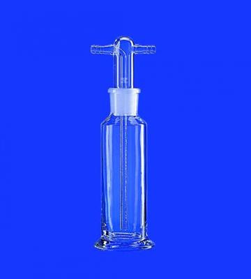 Gas Washbottle 100 ml acc. Drechsel with filter disc, Por. 0