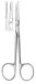 Coronary and dissecting scissors 115 mm, fine with knob