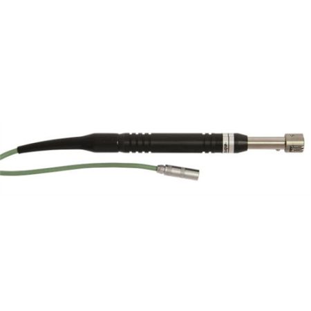 Surface probe TPN 350 NiCr-Ni, up to 500°C, ? 15mm, L 100mm, angled, 1m silicone cable permanently connected