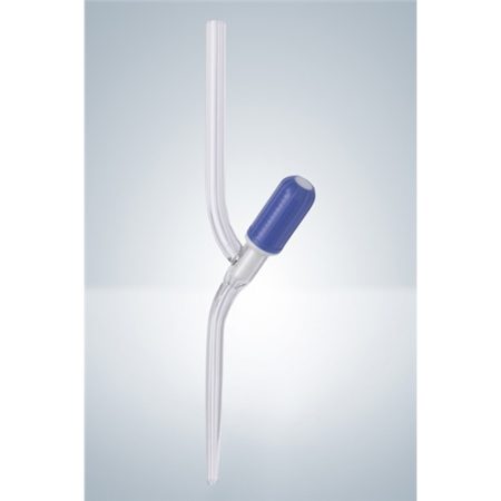 straight valve stopcock with PTFE spindle, clear glass for burettes 50 ml