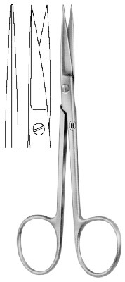 Scissors 160 mm, straight, sp./sp. Kelly