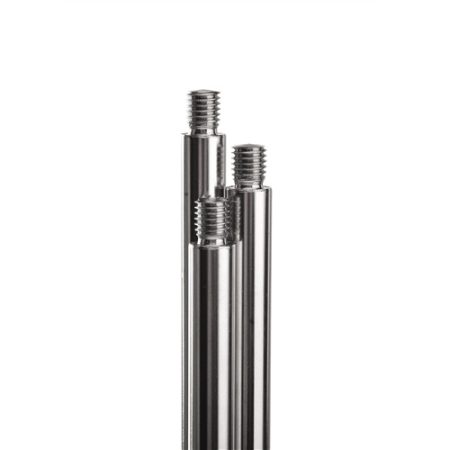 Stand rod M 10, 1250x16 mm with thread, 18/10 steel