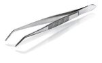 Tweezers 115 mm, curved pointed, nickel-plated steel