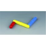 magnetic stirring bar, coloured 38x8 mm, yellow, PTFE