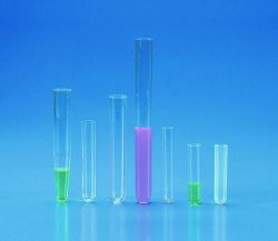 Test tubes 10 ml with rim, PP, cylindrical, 16 x 100 mm, pack of 2000