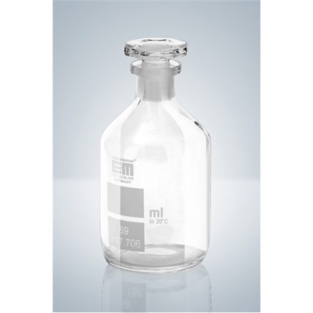 Oxygen bottle 200-300 ml Winkler, white graduated, H 135 mm, NS 19/26