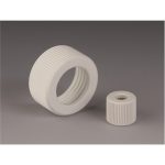 Screw cap with aperture GL 18 dia. 11 mm, PTFE/GF