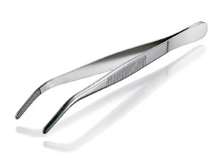 Tweezers 145 mm, curved/blunt Stainless steel 18/8