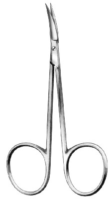 scissors 90 mm, bended