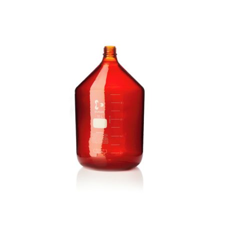 laboraty bottle 10 l, brown, plastic coated