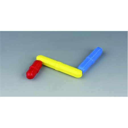 magnetic stirring bar, coloured 12,5x8 mm, blue, PTFE