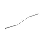 Micro-double spatula 100x2 mm curved, 18/10 steel