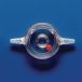   Flow meter with ball SAN, connection OD 6,5-10 mm, 120 x 14 x 57