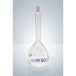   Measuring flask 10 ml, DURAN, cl.A NS 10/19, with poly-stopper, blue graduated, USP