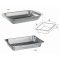 Evaporating dish 385x280x65 mm type 2, with rim, 18/10-steel