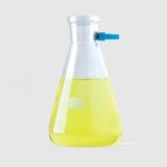 ISOLAB Filter flask 250 ml with PP-nozzle, erlenmeyer shaped